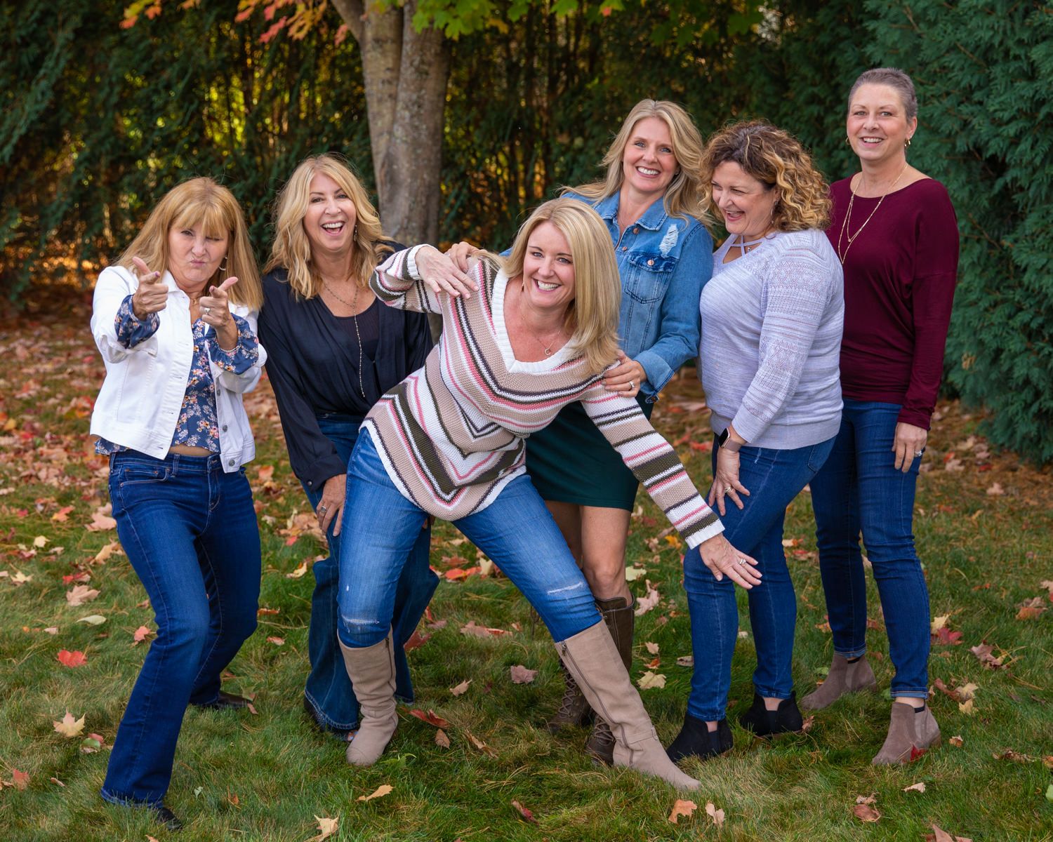 Group of women friends outdoors