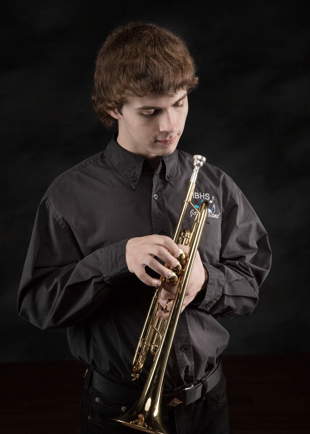 Young man with trumpet