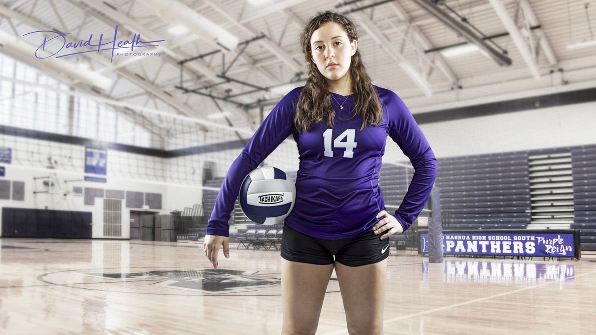 Volleyball Sportrait of a High School Senior