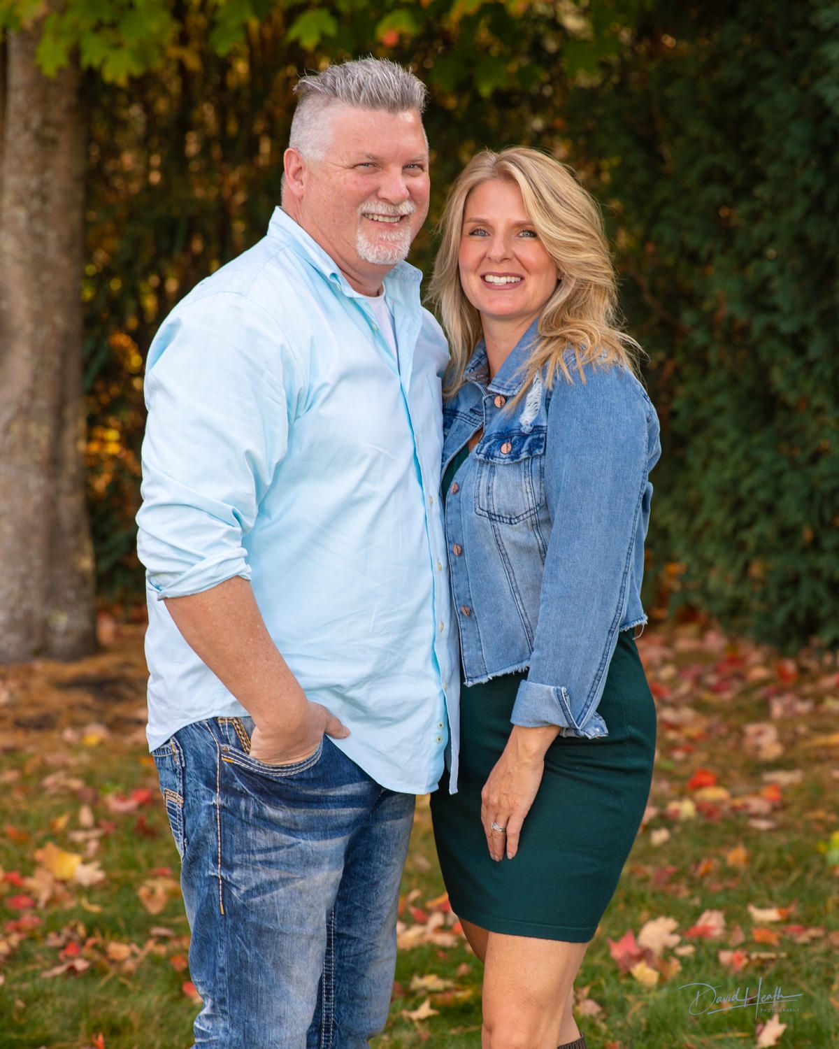 Couple outdoors portrait